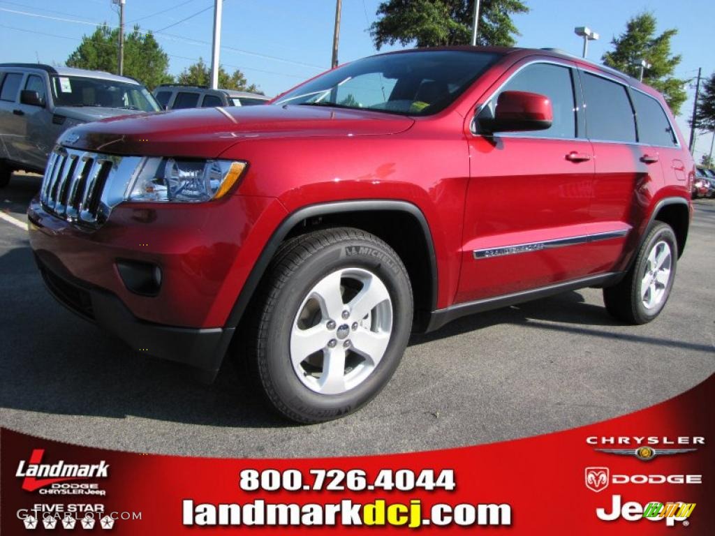 2011 Grand Cherokee Laredo X Package - Inferno Red Crystal Pearl / Black photo #1