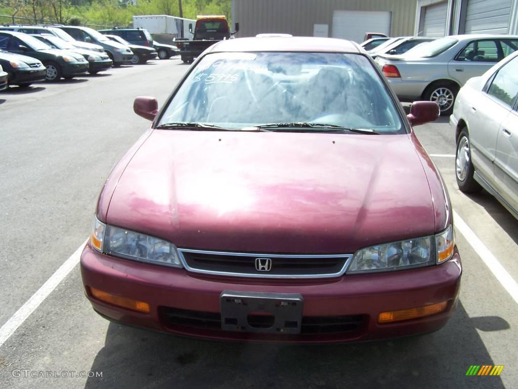 1997 Accord LX Sedan - Bordeaux Red Pearl / Ivory photo #2