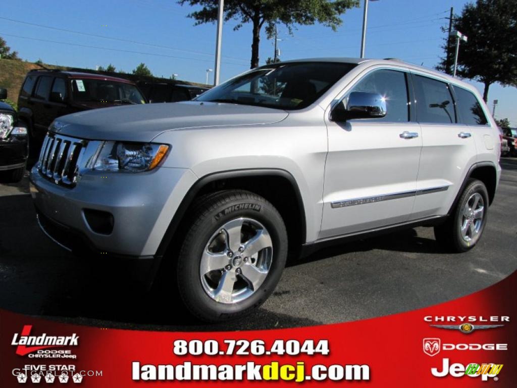 2011 Grand Cherokee Limited - Bright Silver Metallic / Black photo #1