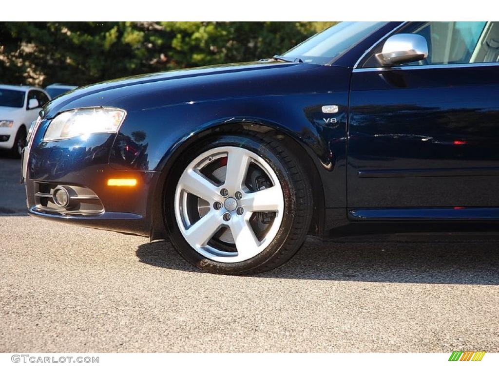 2008 S4 4.2 quattro Sedan - Deep Sea Blue Pearl Effect / Black/Silver photo #3