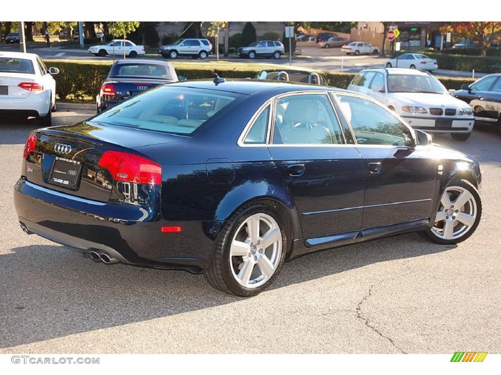 2008 S4 4.2 quattro Sedan - Deep Sea Blue Pearl Effect / Black/Silver photo #5