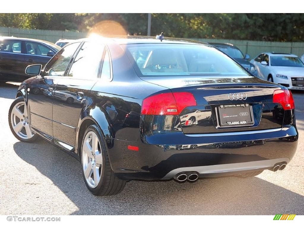 2008 S4 4.2 quattro Sedan - Deep Sea Blue Pearl Effect / Black/Silver photo #10