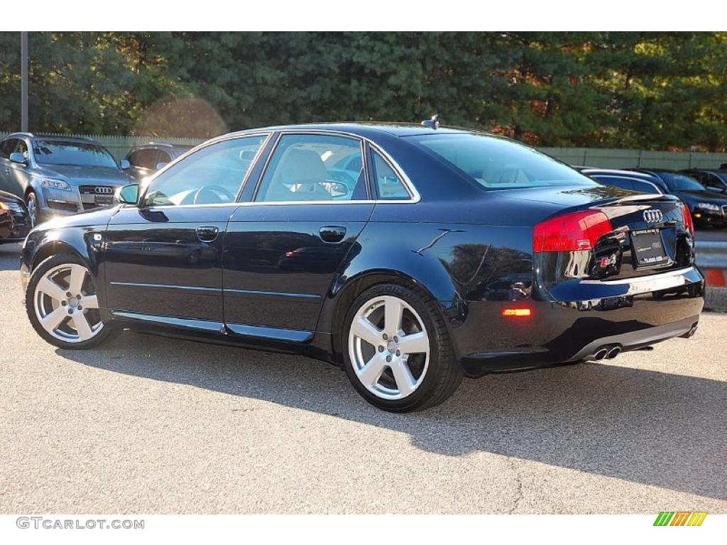 2008 S4 4.2 quattro Sedan - Deep Sea Blue Pearl Effect / Black/Silver photo #11