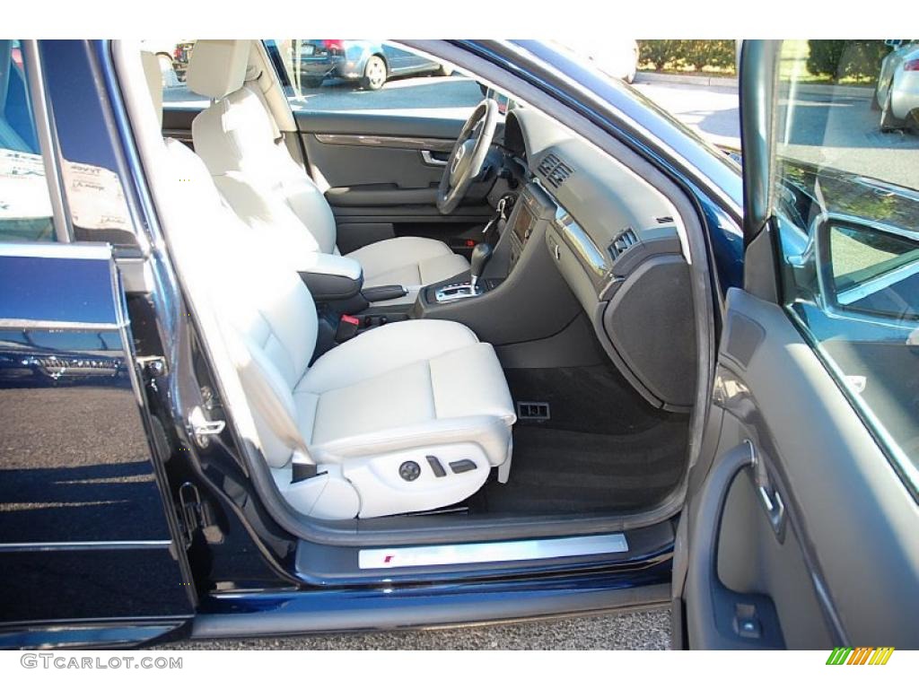 2008 S4 4.2 quattro Sedan - Deep Sea Blue Pearl Effect / Black/Silver photo #24