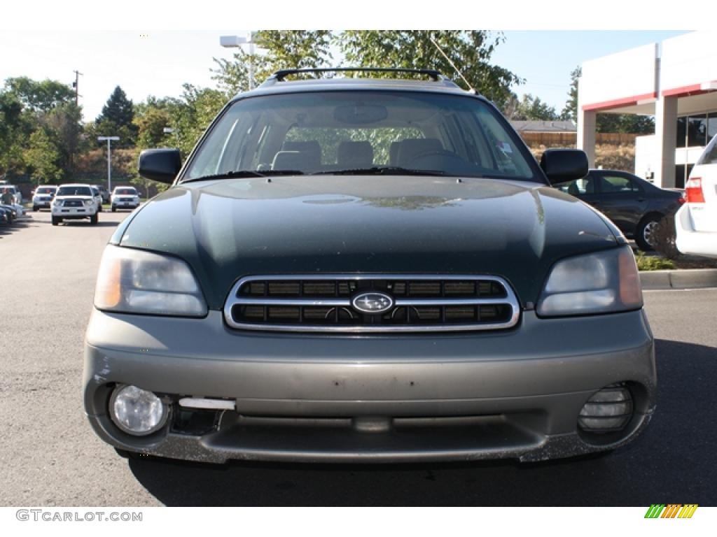 2001 Outback Wagon - Timberline Green Metallic / Gray photo #6