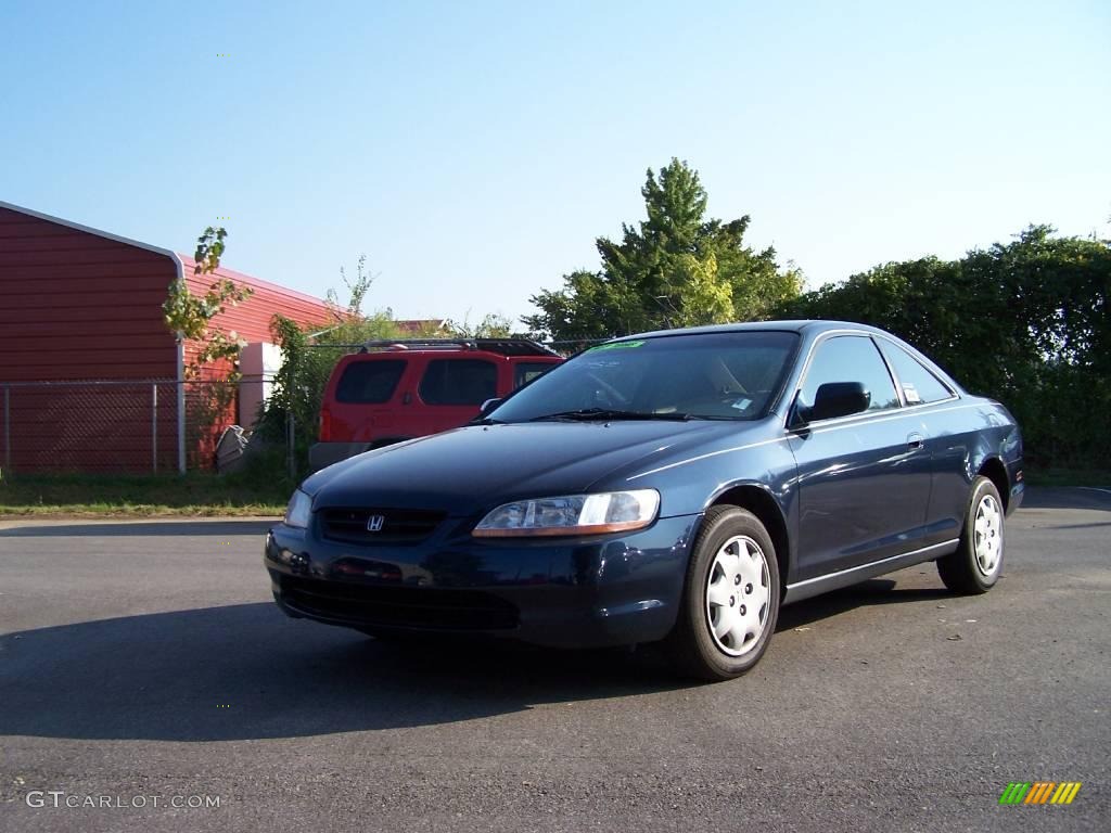 2000 Accord LX Coupe - Deep Velvet Blue Pearl / Ivory photo #2