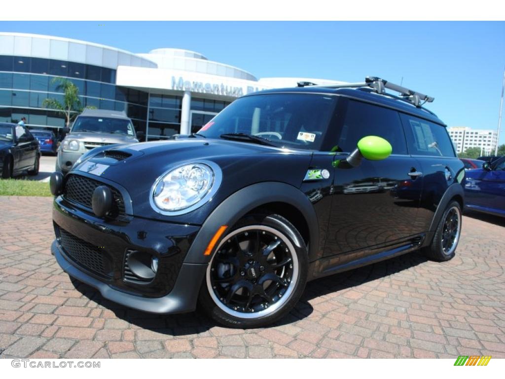 2010 Cooper S Clubman - Midnight Black Metallic / Grey/Carbon Black photo #1