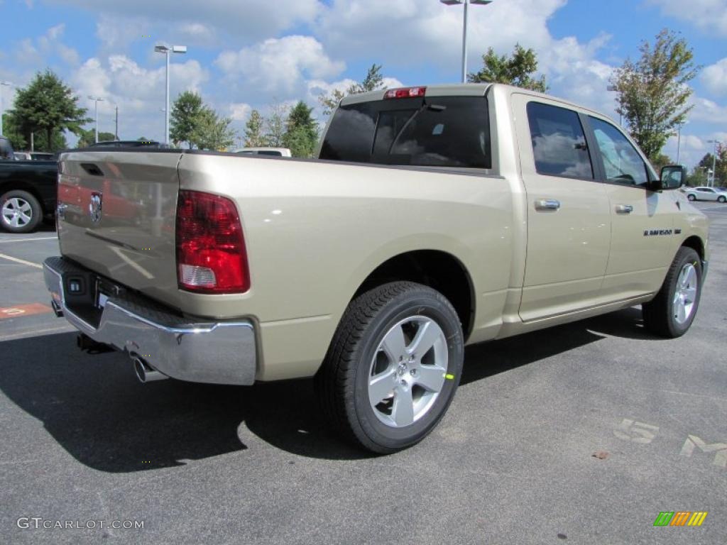 2011 Ram 1500 Big Horn Crew Cab - White Gold / Dark Slate Gray/Medium Graystone photo #3