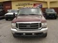 2004 Dark Toreador Red Metallic Ford F350 Super Duty Lariat Crew Cab Dually  photo #2