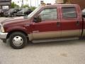 Dark Toreador Red Metallic - F350 Super Duty Lariat Crew Cab Dually Photo No. 4