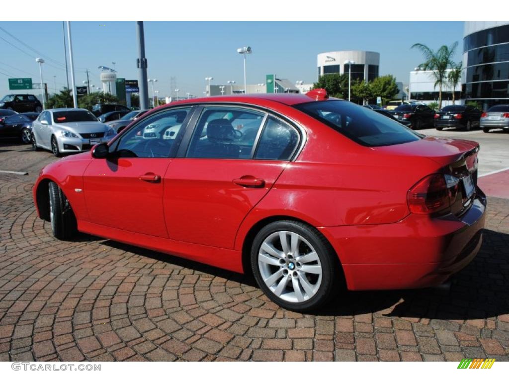 2007 3 Series 328i Sedan - Crimson Red / Black photo #3