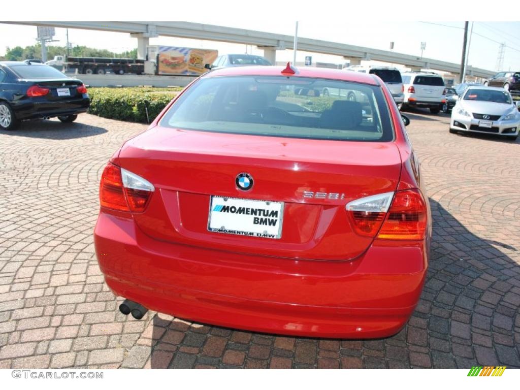 2007 3 Series 328i Sedan - Crimson Red / Black photo #4
