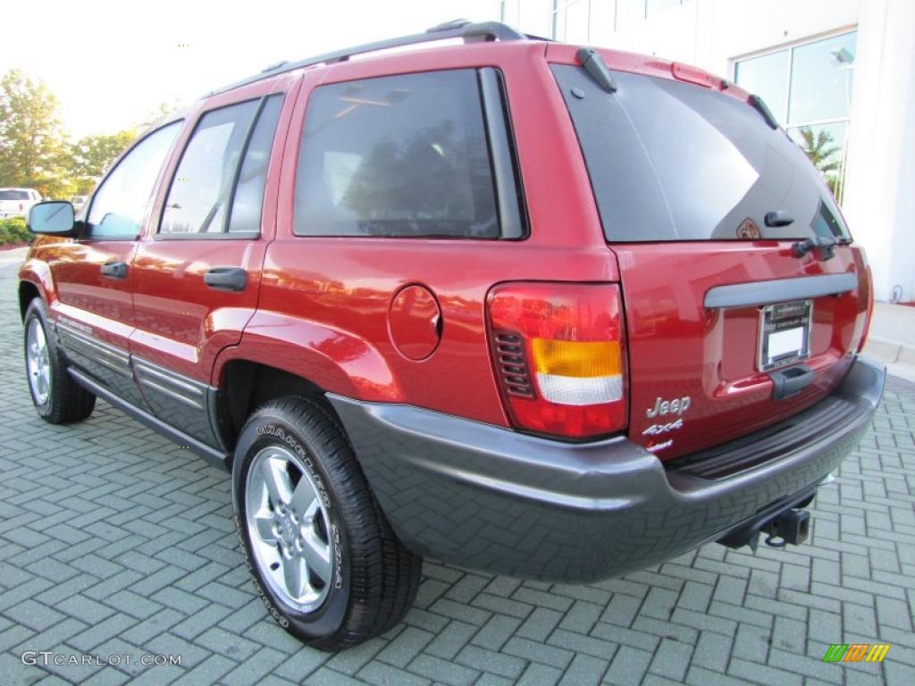 2004 Grand Cherokee Columbia Edition 4x4 - Inferno Red Pearl / Dark Slate Gray photo #3