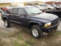 2003 Patriot Blue Pearl Dodge Dakota Quad Cab 4x4  photo #1