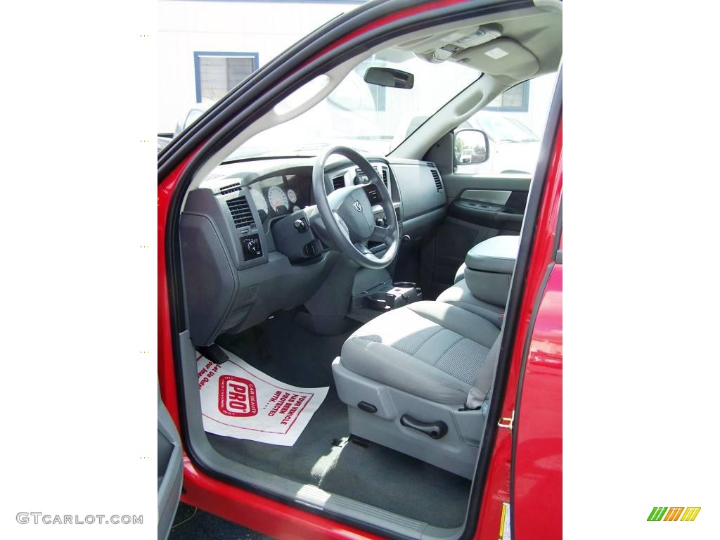 2007 Ram 1500 Big Horn Edition Quad Cab 4x4 - Flame Red / Medium Slate Gray photo #5
