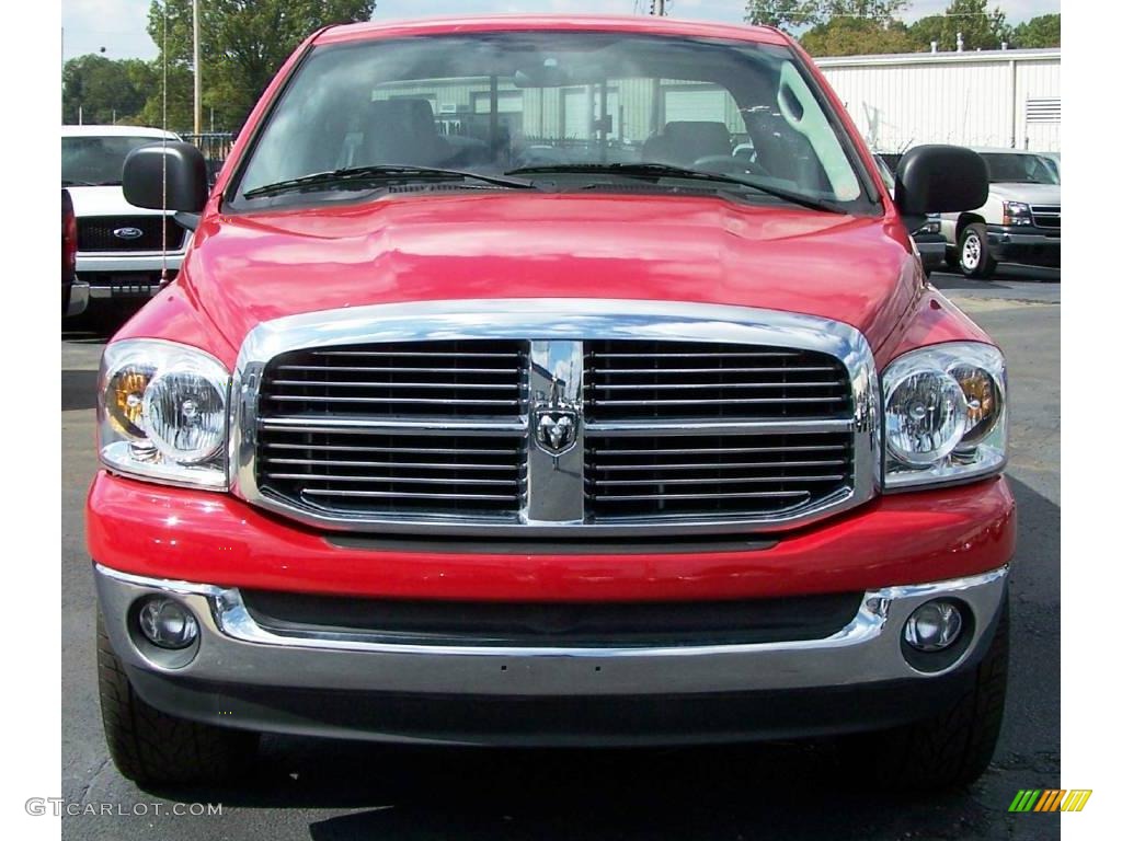 2007 Ram 1500 Big Horn Edition Quad Cab 4x4 - Flame Red / Medium Slate Gray photo #9