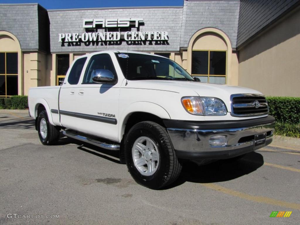 2000 Tundra SR5 Extended Cab - Natural White / Light Charcoal photo #1