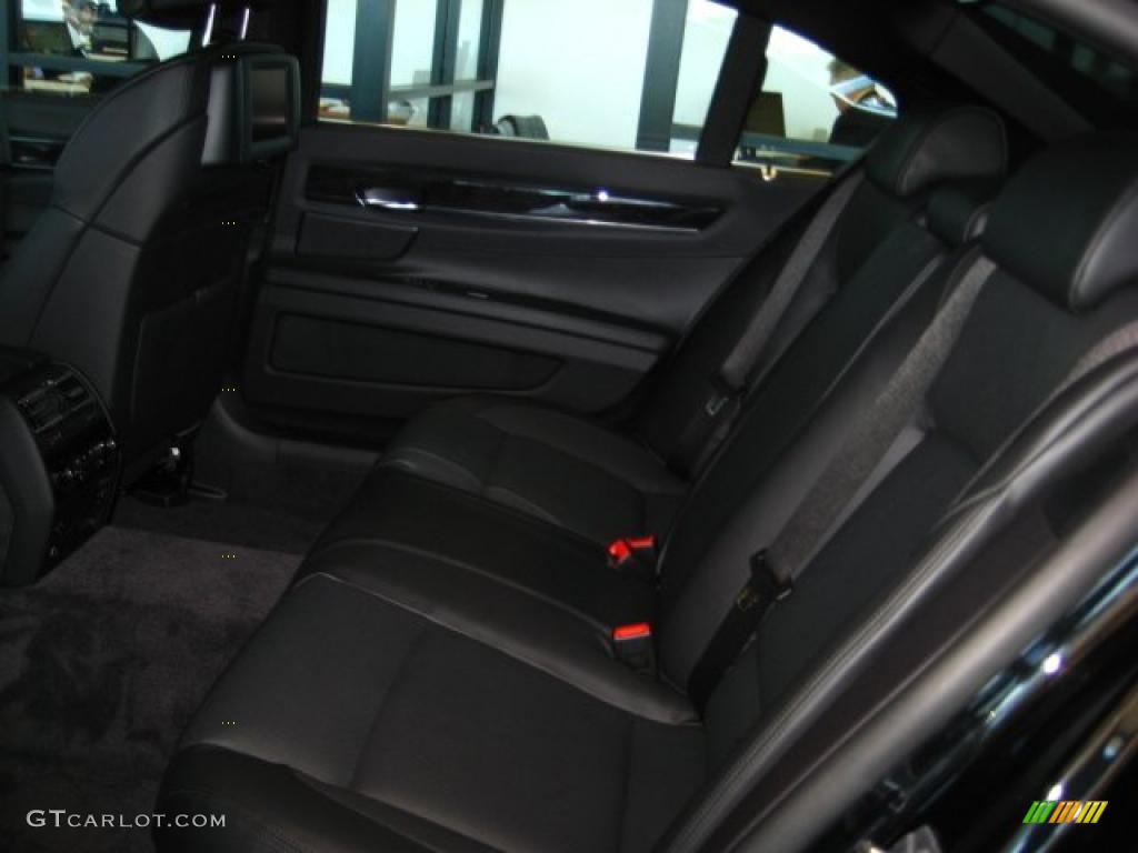 2011 7 Series 750Li xDrive Sedan - Black Sapphire Metallic / Black Nappa Leather photo #10