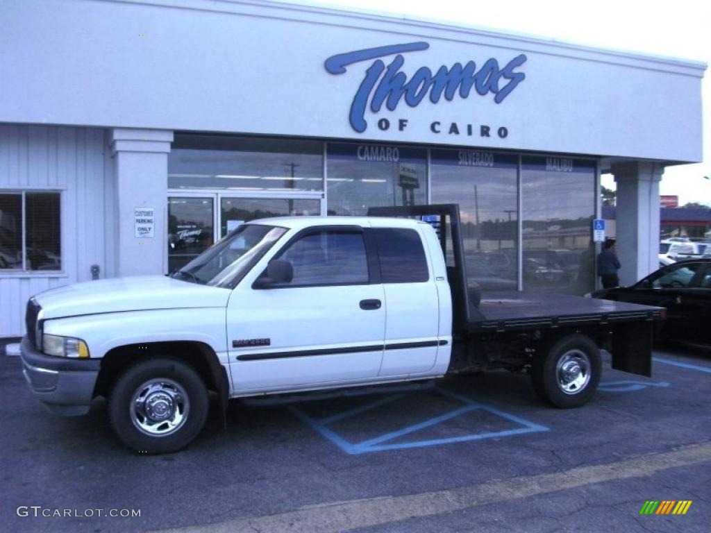 1999 Ram 2500 Laramie Extended Cab Chassis - Bright White / Mist Gray photo #1