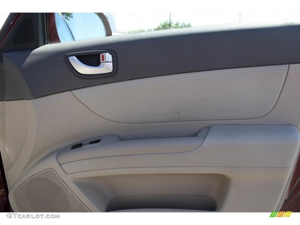 2008 Sonata GLS - Dark Cherry Red / Beige photo #8