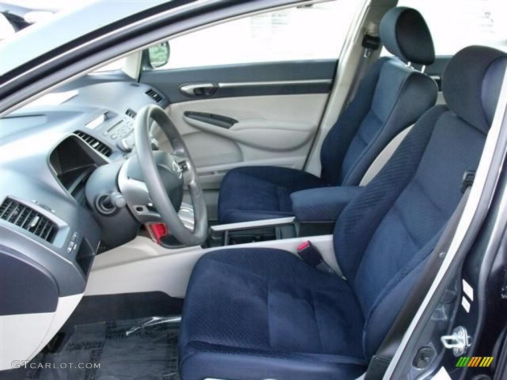 2008 Civic Hybrid Sedan - Magnetic Pearl / Blue photo #17