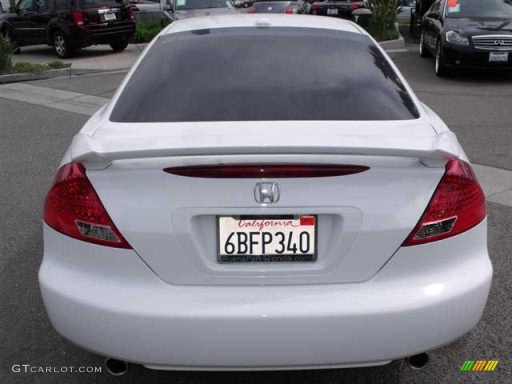 2007 Accord EX V6 Coupe - Taffeta White / Ivory photo #6