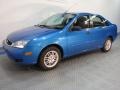 2007 Aqua Blue Metallic Ford Focus ZX4 SE Sedan  photo #2