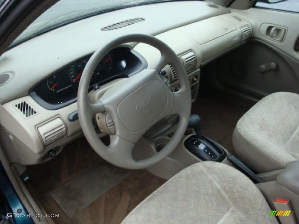 1996 Neon Highline Sedan - Emerald Green Pearl Metallic / Taupe photo #15