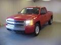 2008 Victory Red Chevrolet Silverado 1500 LT Extended Cab  photo #3