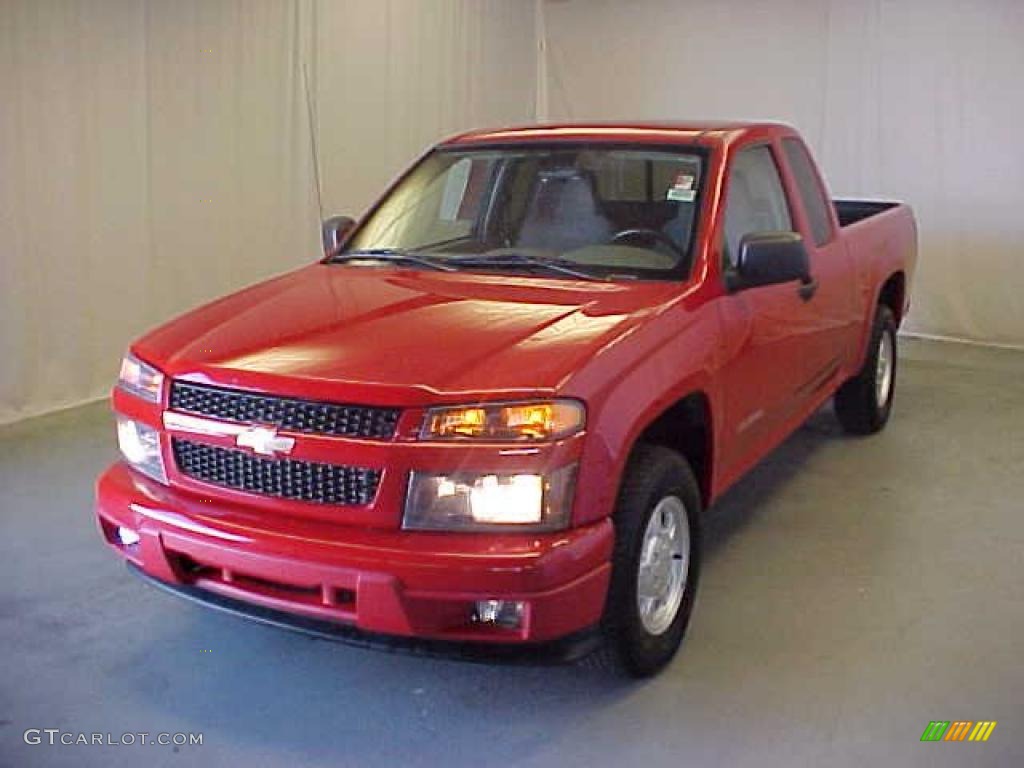 2005 Colorado Extended Cab - Victory Red / Sandstone photo #3