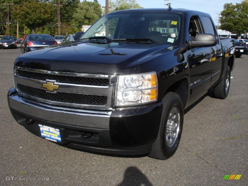 2008 Silverado 1500 LT Crew Cab 4x4 - Black / Ebony photo #1