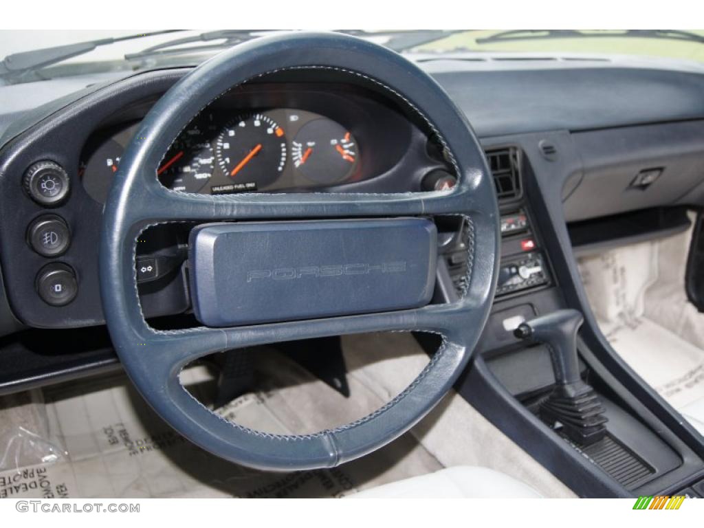 1988 Porsche 928 S4 Linen Steering Wheel Photo #37379121