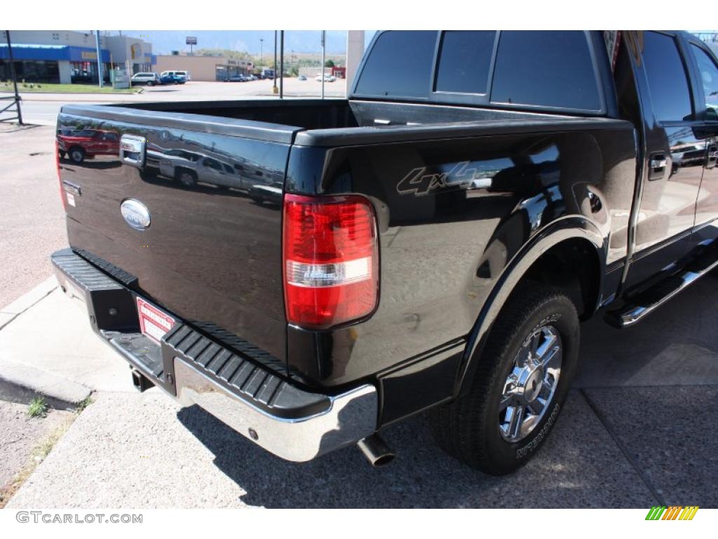 2006 F150 Lariat SuperCrew 4x4 - Black / Black photo #19