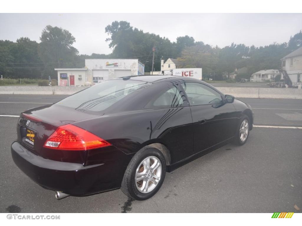 2007 Accord EX-L Coupe - Nighthawk Black Pearl / Gray photo #3