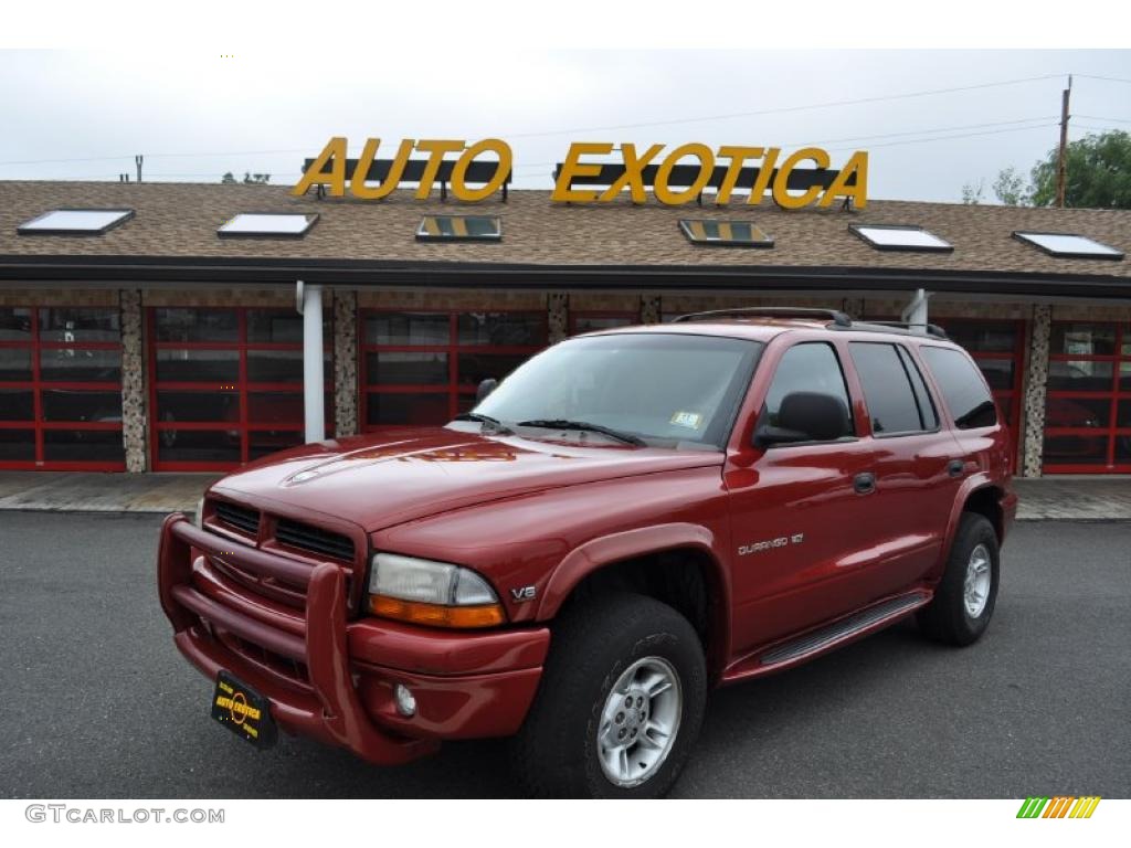 1999 Durango SLT 4x4 - Chili Pepper Red Pearlcoat / Mist Gray photo #1