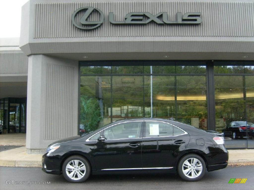 2010 HS 250h Hybrid Premium - Obsidian Black / Black photo #2
