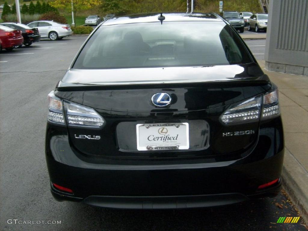 2010 HS 250h Hybrid Premium - Obsidian Black / Black photo #4