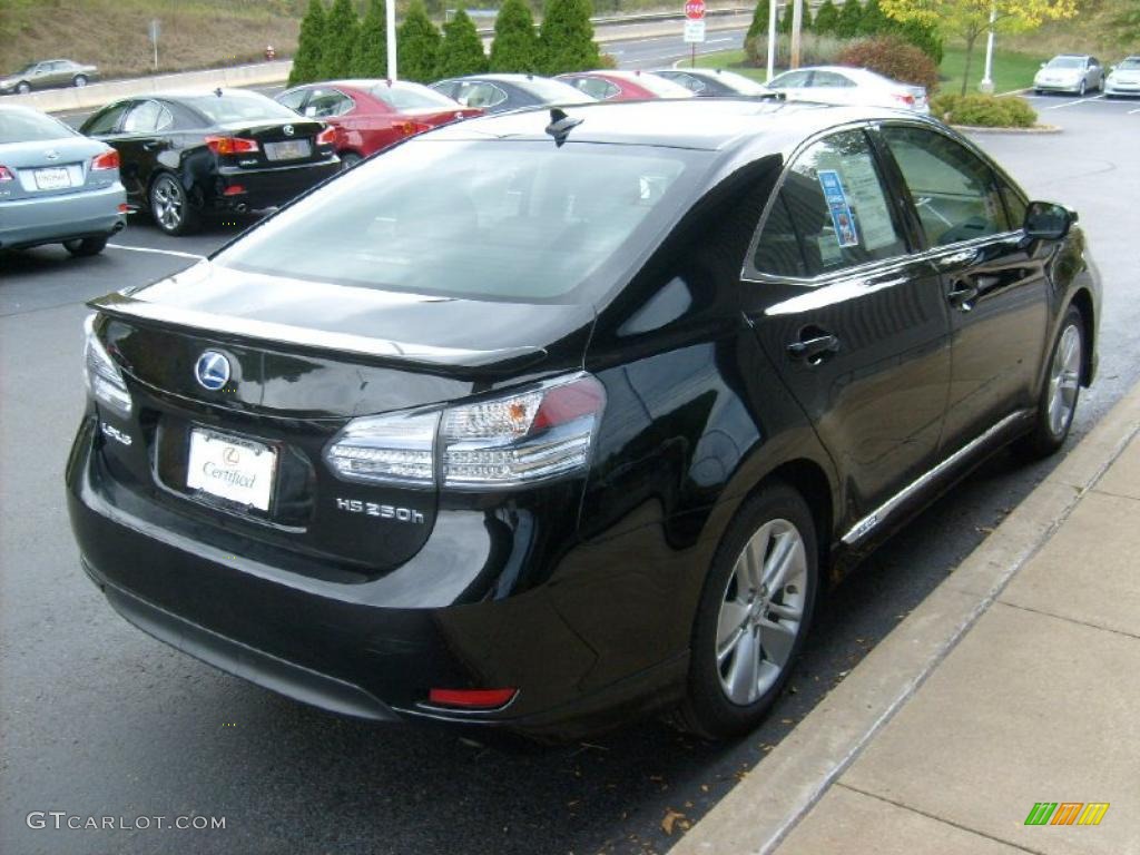 2010 HS 250h Hybrid Premium - Obsidian Black / Black photo #5