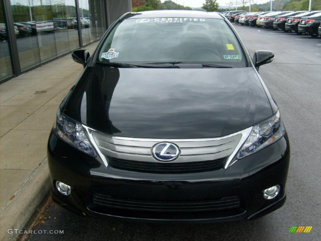 2010 HS 250h Hybrid Premium - Obsidian Black / Black photo #7