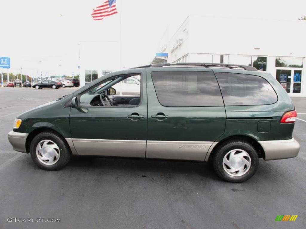 2002 Sienna XLE - Woodland Pearl / Gray photo #1