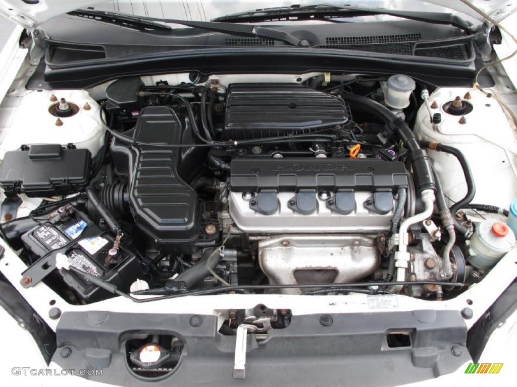 2001 Honda Civic LX Sedan 1.7L SOHC 16V 4 Cylinder Engine Photo #37387380