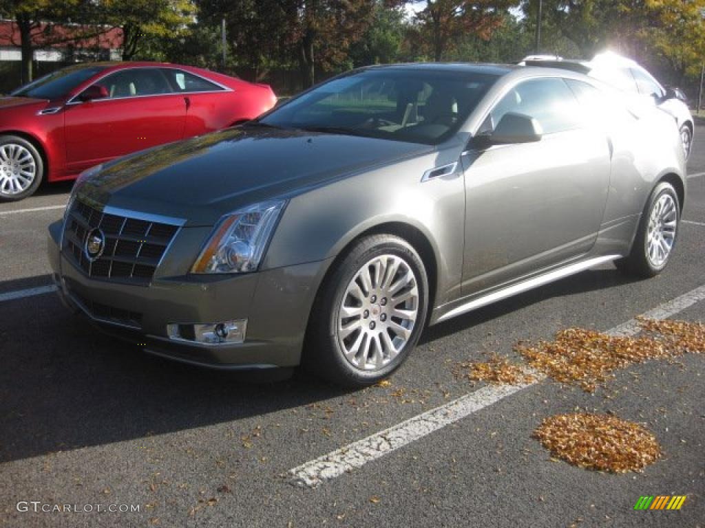 2011 CTS 4 AWD Coupe - Evolution Green Metallic / Cashmere/Cocoa photo #1