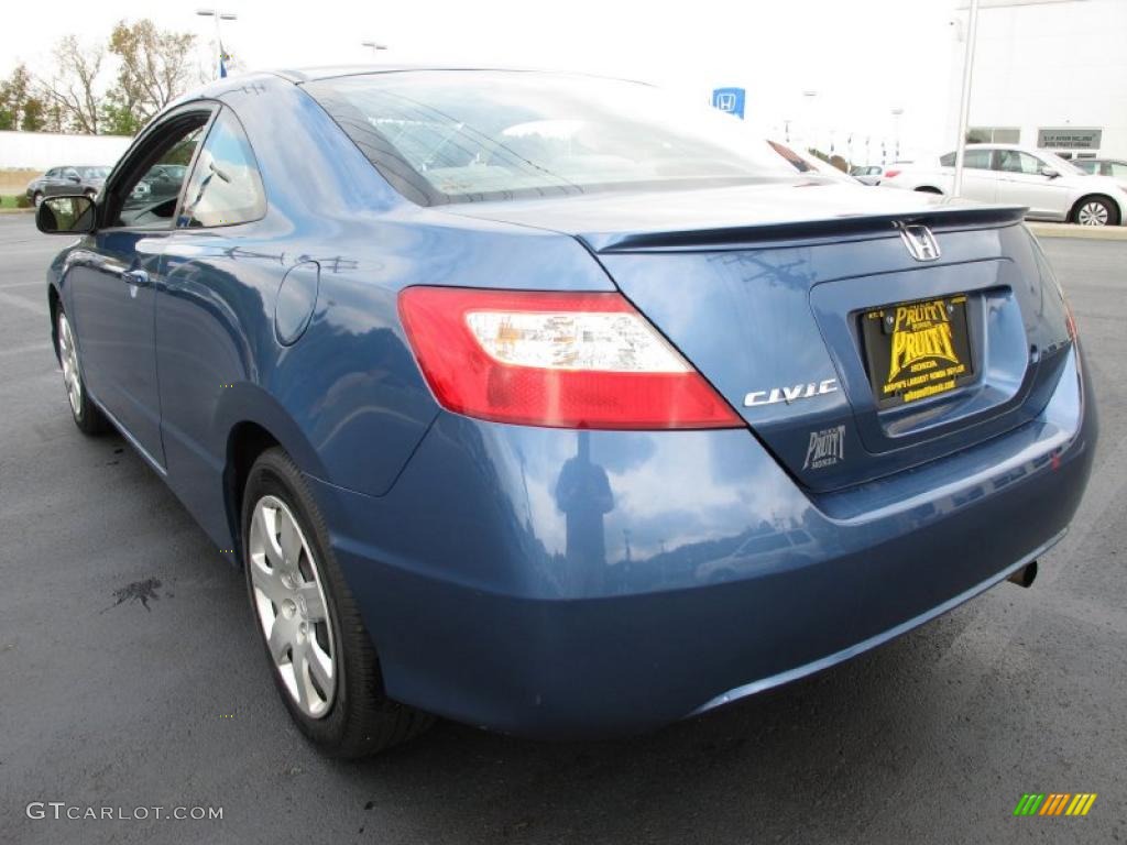 2008 Civic LX Coupe - Atomic Blue Metallic / Gray photo #2