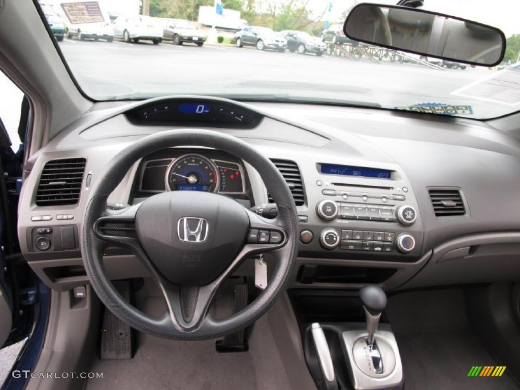 2008 Civic LX Coupe - Atomic Blue Metallic / Gray photo #14