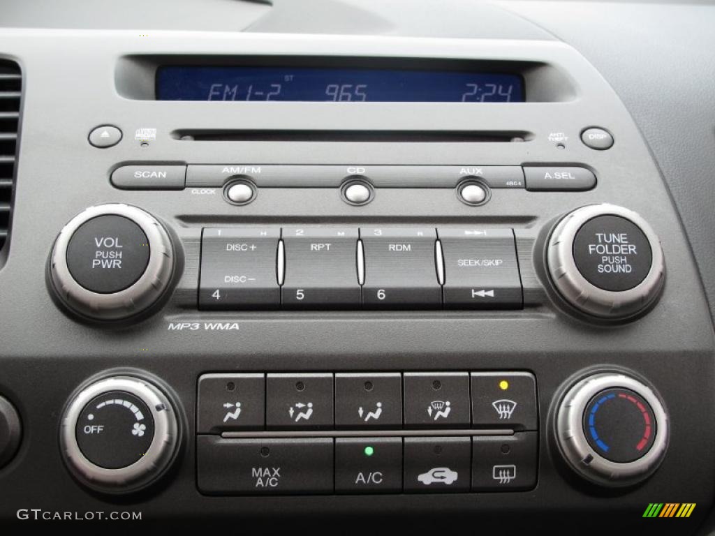 2008 Civic LX Coupe - Atomic Blue Metallic / Gray photo #18