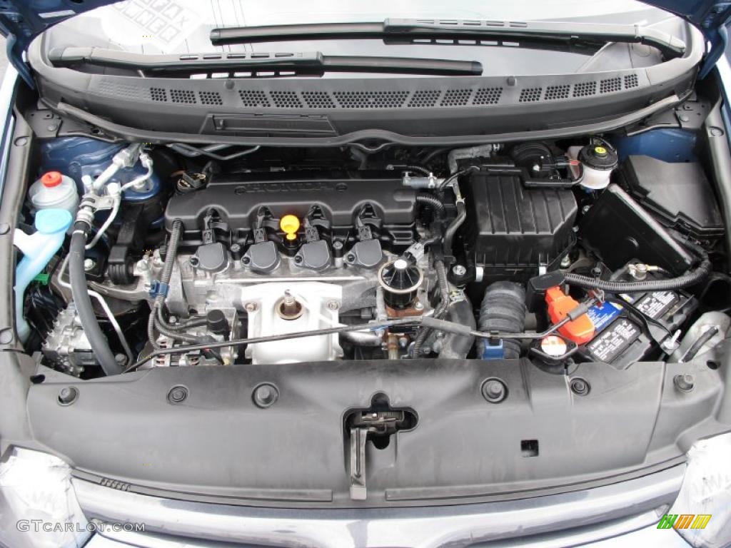 2008 Civic LX Coupe - Atomic Blue Metallic / Gray photo #20