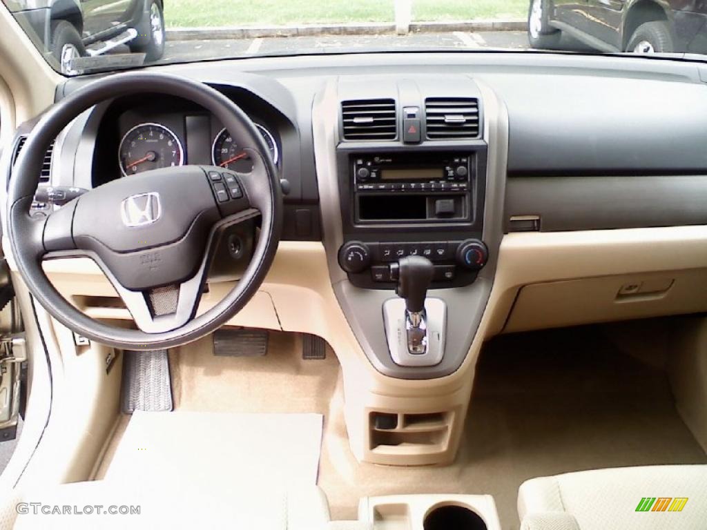 2008 CR-V LX - Borrego Beige Metallic / Ivory photo #7