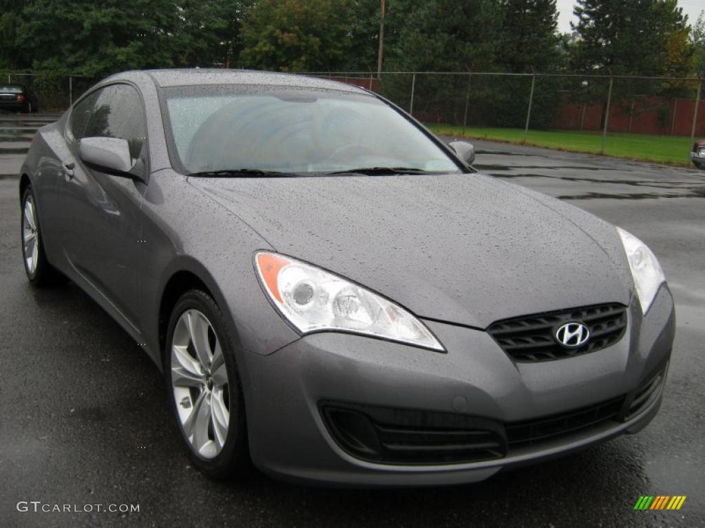 2010 Genesis Coupe 2.0T Premium - Nordschleife Gray / Black photo #13