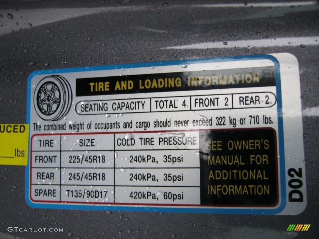 2010 Hyundai Genesis Coupe 2.0T Premium Info Tag Photo #37394001