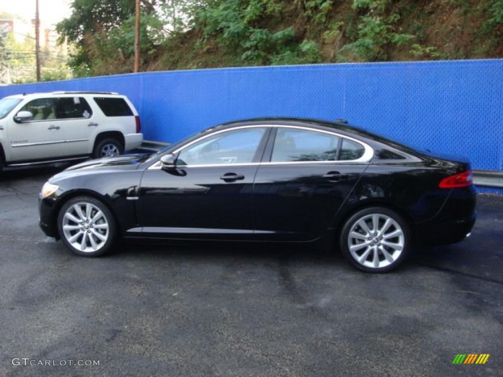 2010 XF Premium Sport Sedan - Ebony Black / Warm Charcoal photo #2